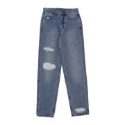 Karl Kani Slitna Denim Baggy Jeans Blå Indigo Blue, Herr