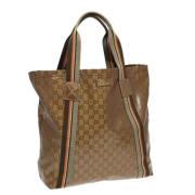 Gucci Vintage Pre-owned Canvas totevskor Yellow, Dam