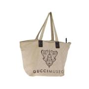 Gucci Vintage Pre-owned Bomull gucci-vskor Beige, Dam