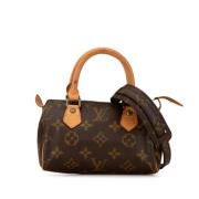 Louis Vuitton Vintage Pre-owned Canvas handvskor Brown, Dam