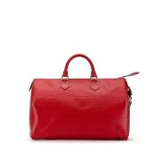 Louis Vuitton Vintage Pre-owned Laeder handvskor Red, Dam