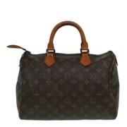 Louis Vuitton Vintage Pre-owned Canvas handvskor Brown, Dam