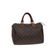 Louis Vuitton Vintage Pre-owned Canvas handvskor Brown, Dam