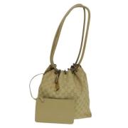 Gucci Vintage Pre-owned Canvas gucci-vskor Beige, Dam