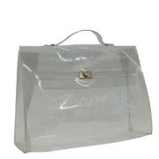 Hermès Vintage Pre-owned Vinyl handvskor White, Dam