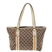 Gucci Vintage Pre-owned Canvas totevskor Beige, Dam