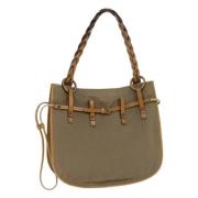 Gucci Vintage Pre-owned Canvas handvskor Beige, Dam