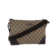 Gucci Vintage Pre-owned Canvas gucci-vskor Beige, Dam