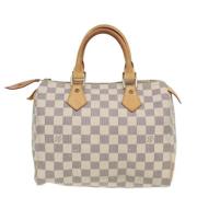 Louis Vuitton Vintage Pre-owned Canvas handvskor White, Dam