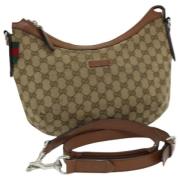 Gucci Vintage Pre-owned Canvas gucci-vskor Beige, Dam