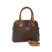 Celine Vintage Pre-owned Canvas handvskor Brown, Dam