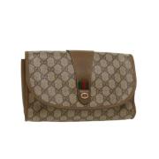 Gucci Vintage Pre-owned Canvas gucci-vskor Beige, Dam