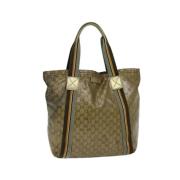 Gucci Vintage Pre-owned Canvas gucci-vskor Beige, Dam