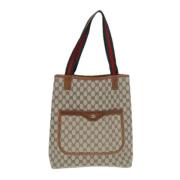 Gucci Vintage Pre-owned Canvas totevskor Beige, Dam