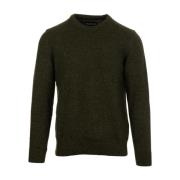 Barbour Tisbury Crew Sweaters Green, Herr