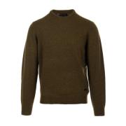 Barbour Grön Essential Patch Crew Sweaters Green, Herr