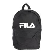 Fila Ryggsäck med tryckt logotyp i belagd duk Black, Herr