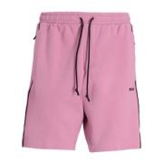 Hugo Boss Rosmönstrade Bomullsshorts Pink, Herr