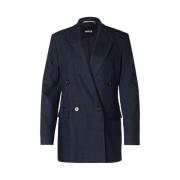 Hugo Boss Skräddarsydd Denim Blazer Blue, Dam