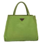 Prada Vintage Pre-owned Nylon prada-vskor Green, Dam