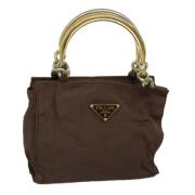 Prada Vintage Pre-owned Nylon prada-vskor Brown, Dam