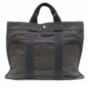 Hermès Vintage Pre-owned Canvas handvskor Gray, Dam