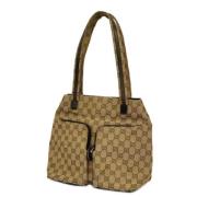 Gucci Vintage Pre-owned Canvas gucci-vskor Brown, Dam