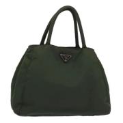 Prada Vintage Pre-owned Nylon prada-vskor Green, Dam