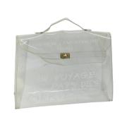 Hermès Vintage Pre-owned Tyg handvskor White, Dam