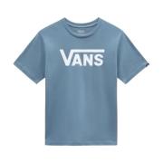 Vans Blått Logot-shirt - Rak Skärning Blue, Herr