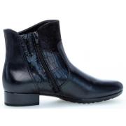 Gabor Svart bred passform ankelboot Black, Dam