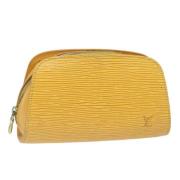 Louis Vuitton Vintage Pre-owned Laeder handvskor Yellow, Dam