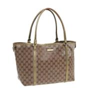 Gucci Vintage Pre-owned Canvas totevskor Yellow, Dam