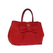 Prada Vintage Pre-owned Nylon prada-vskor Red, Dam