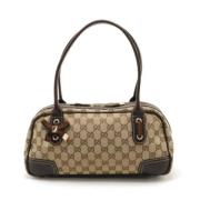 Gucci Vintage Pre-owned Canvas gucci-vskor Beige, Dam