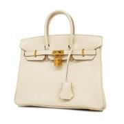 Hermès Vintage Pre-owned Laeder handvskor Beige, Dam