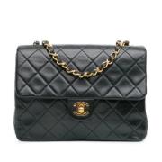 Chanel Vintage Pre-owned Laeder axelremsvskor Black, Dam