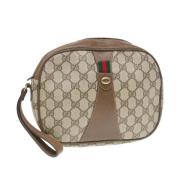 Gucci Vintage Pre-owned Laeder kuvertvskor Beige, Dam