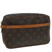 Louis Vuitton Vintage Pre-owned Canvas kuvertvskor Brown, Dam