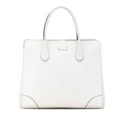 Gucci Vintage Pre-owned Laeder totevskor White, Dam