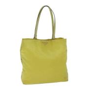 Prada Vintage Pre-owned Nylon prada-vskor Yellow, Dam