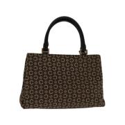 Celine Vintage Pre-owned Canvas handvskor Brown, Dam