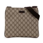 Gucci Vintage Pre-owned Tyg axelremsvskor Beige, Dam