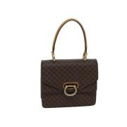 Celine Vintage Pre-owned Laeder handvskor Brown, Dam