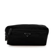 Prada Vintage Pre-owned Nylon plnbcker Black, Dam