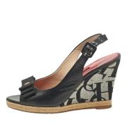 Carolina Herrera Pre-owned Pre-owned Canvas sandaler Multicolor, Dam