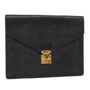 Louis Vuitton Vintage Pre-owned Laeder portfljer Black, Dam