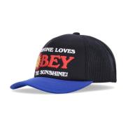 Obey Svart Skum Truckerkeps med Böjd Skärm Multicolor, Unisex