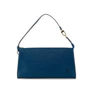 Louis Vuitton Vintage Pre-owned Laeder louis-vuitton-vskor Blue, Dam