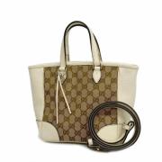 Gucci Vintage Pre-owned Canvas gucci-vskor Beige, Dam